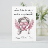 Wenskaart - Cupido's Sweet Love Kaart (Staand voorkant)