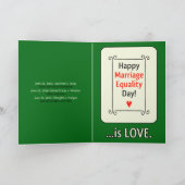 Wenskaart Dag van de Huwelijksgelijkheid Kaart (Binnen)