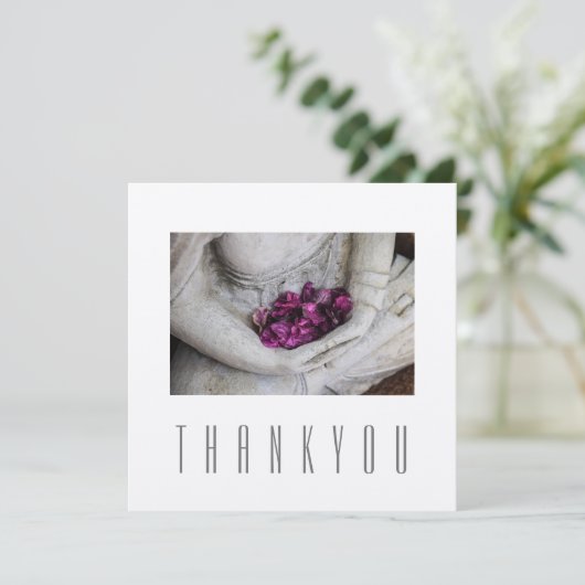 WENSKAART : DANK U : BUDDHA BEDANKKAART (Staand voorkant)