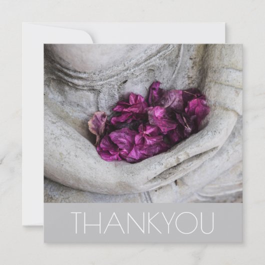 WENSKAART : DANK U : BUDDHA BEDANKKAART (Voorkant)