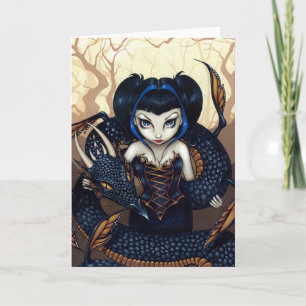 wenskaart "Dark Dragon" Kaart