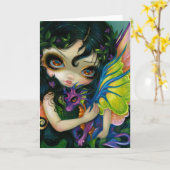 wenskaart "Darling Dragonling V" Kaart (Gele Bloem)