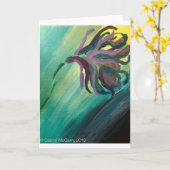 wenskaart "Dawn of the Wilting Roos" Kaart (Gele Bloem)