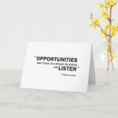 Wenskaart - de 'Kansen kloppen niet… " Kaart (Gele Bloem)