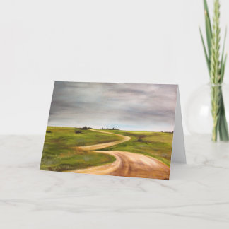 wenskaart "De lange weg" Kaart