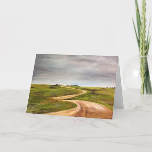 wenskaart "De lange weg" Kaart (Voorkant)