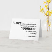 Wenskaart - de 'Liefde is als zuurdesem… " Kaart (Gele Bloem)