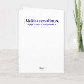 wenskaart - de Vrolijke peperkoek van Kerstmis Feestdagen Kaart (Achterkant)