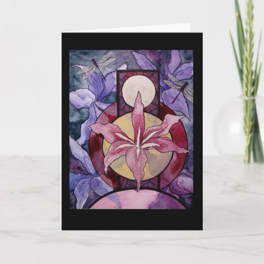 Wenskaart: "De wedergeboorte Kaart (Voorkant)