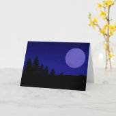 Wenskaart Deer Moon Kaart (Gele Bloem)
