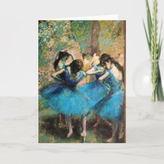 Wenskaart Degas Blue Dancers Kaart (Voorkant)