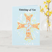 Wenskaart Denken aan u Kaart (Gele Bloem)