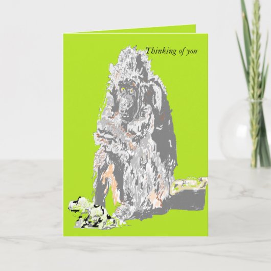 Wenskaart Denken aan u Kaart (Voorkant)