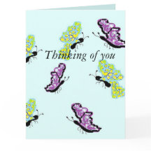 Wenskaart/denken van u