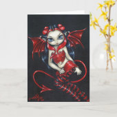 wenskaart "Devilish Fairy" Kaart (Gele Bloem)