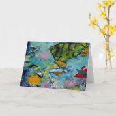 Wenskaart die origineel kunstwerk kenmerken kaart (Gele Bloem)