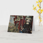 wenskaart "Dinosaur Friends: Requiem" Kaart (Gele Bloem)