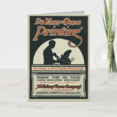  wenskaart "Doe uw eigen drukwerk" Kaart (Voorkant)