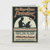  wenskaart "Doe uw eigen drukwerk" Kaart (Gele Bloem)