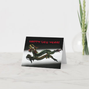 Wenskaart - Dragon Nieuwjaar Feestdagen Kaart