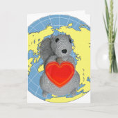 Wenskaart - Eekhoorn met hart Kaart (Voorkant)