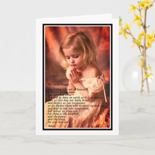 Wenskaart - een gebed kaart (Gele Bloem)