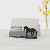 Wenskaart "Eer".. Hou het wild in ons Westen! Kaart (Gele Bloem)