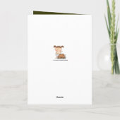 Wenskaart eerste Thanksgiving baby Feestdagen Kaart (Achterkant)