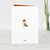 Wenskaart eerste Thanksgiving baby Feestdagen Kaart (Achterkant)