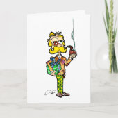 Wenskaart Engelse professor Kaart (Voorkant)