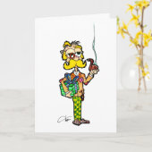 Wenskaart Engelse professor Kaart (Gele Bloem)