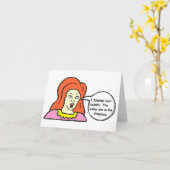 Wenskaart/enkel omdat humoristische kaart - (Gele Bloem)