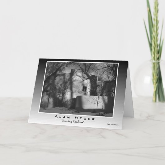 Wenskaart - "Evening Shadows" Kaart (Voorkant)