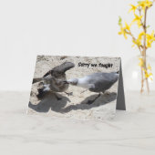 Wenskaart - excuses kaart (Gele Bloem)