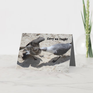 Wenskaart - excuses kaart