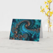 Wenskaart - F1203 "Moonlight Corals" 3 Kaart (Gele Bloem)