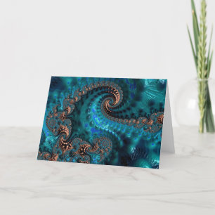 Wenskaart - F1203 "Moonlight Corals" 3 Kaart