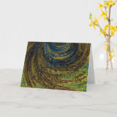 Wenskaart - F1394 "Van Gogh sunset" 1 Kaart (Gele Bloem)
