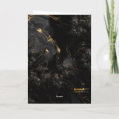 Wenskaart - F1671 "Golden Lava" Kaart (Achterkant)