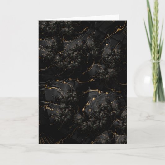 Wenskaart - F1671 "Golden Lava" Kaart (Voorkant)