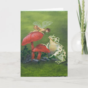 wenskaart "Fairy and Frog" Kaart