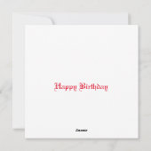 Wenskaart Feestdagenkaart (Achterkant)