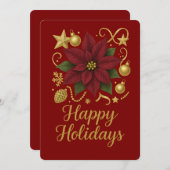 Wenskaart Feestdagenkaart (Voorkant / Achterkant)