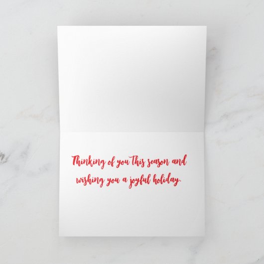 Wenskaart - Feestelijke Kousen Kerstontwerp Kaart (Binnen)