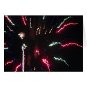 Wenskaart Fireworks Sizzle (Voorkant Horizontaal)