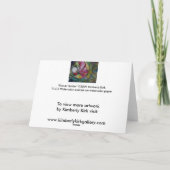 Wenskaart: "Flower Spider" Kaart (Achterkant)