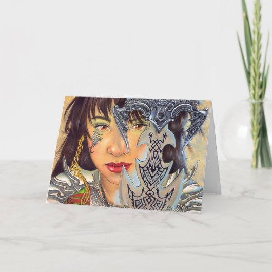 wenskaart "fluweel en staal" kaart (Voorkant)