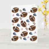 Wenskaart football kaart (Gele Bloem)