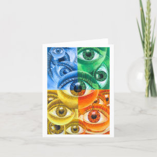 wenskaart "Four Eyes" Bedankkaart