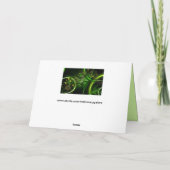 wenskaart fractale bloemen kaart (Achterkant)